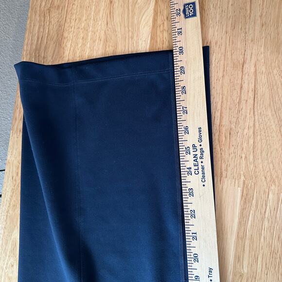 EUC Duluth Trading Co Women's 16 Regular‎ High Waist Wide Leg Ponte Pants Blue - Picture 10 of 10
